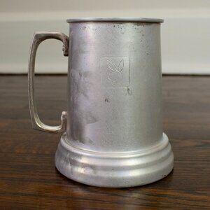 Vintage Playboy Pewter Stein with Clear Bottom